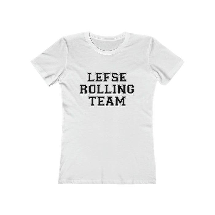 Lefse Rolling Team Women's Fit T-Shirt Scandinavian Design Studio