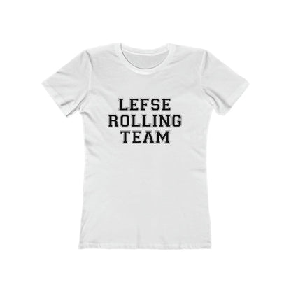 Lefse Rolling Team Women's Fit T-Shirt Scandinavian Design Studio