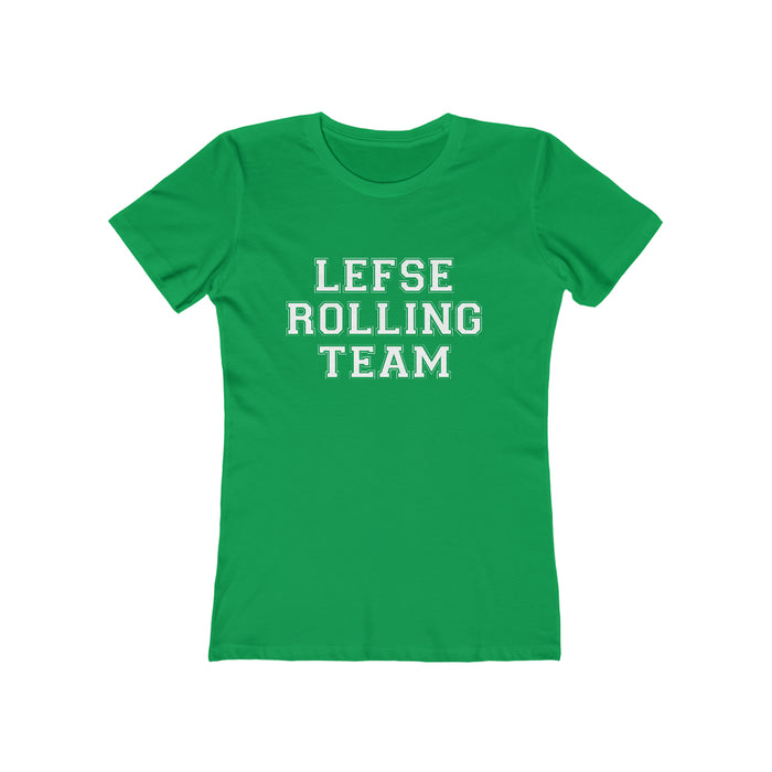 Lefse Rolling Team Women's Fit T-Shirt Scandinavian Design Studio