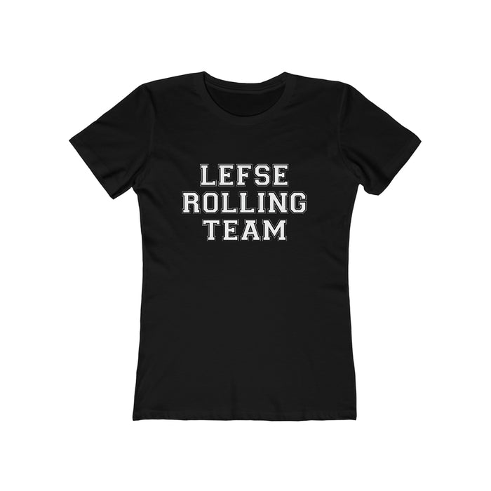 Lefse Rolling Team Women's Fit T-Shirt Scandinavian Design Studio