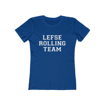Lefse Rolling Team Women's Fit T-Shirt Scandinavian Design Studio