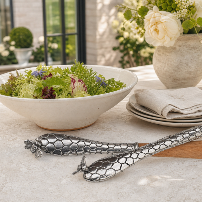 Little Bees Salad Server Set 9