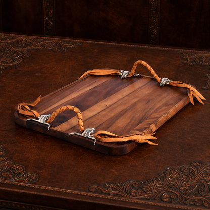 Long Horn Skull Breakfast Tray 2