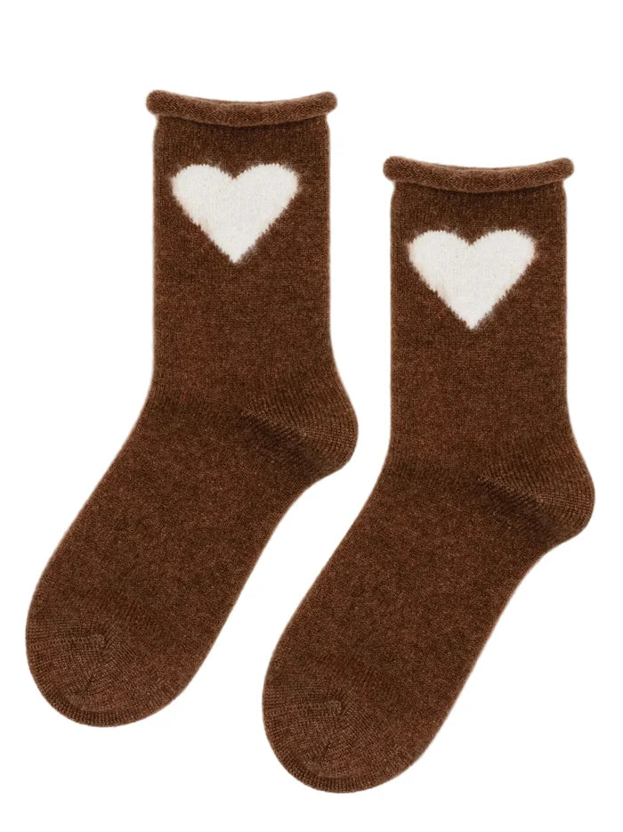 Love Cashmere Crew Sock-Accessories-Uniquities