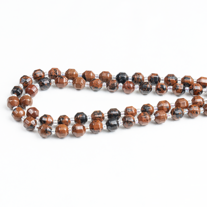 Mahogany Obsidian Faceted Prism Cut Beads For Jewelry Making