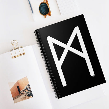 Mannaz (Mankind) Viking Rune Spiral Notebook Scandinavian Design Studio