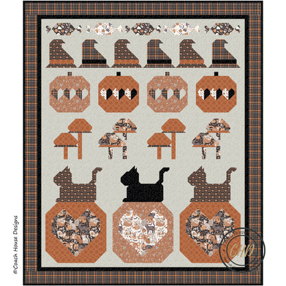 Meow-loween Downloadable PDF Quilt Pattern