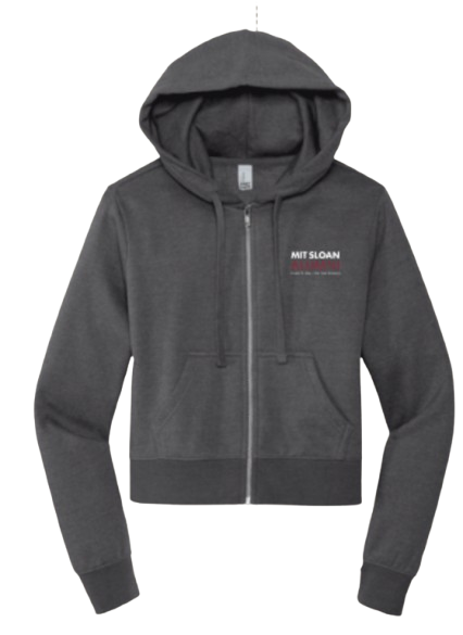 MIT Sloan Women’s CROPPED Full-Zip Hoodie