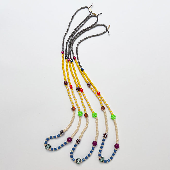 Mixed Beads Strand Necklace (G)