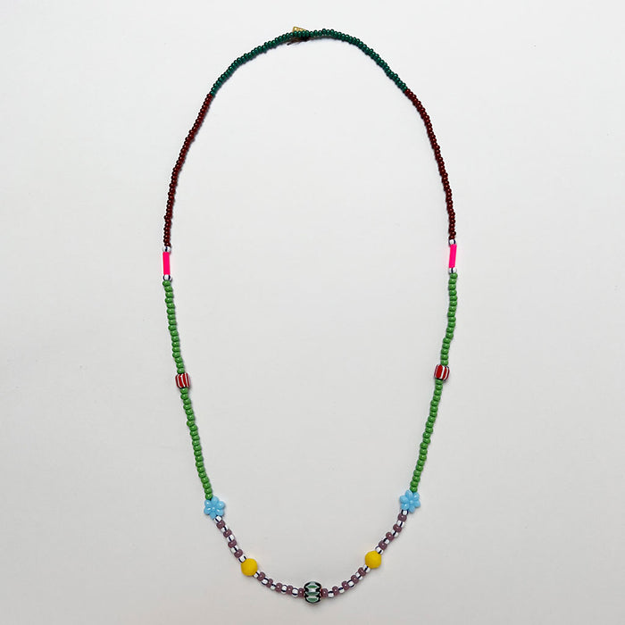 Mixed Beads Strand Necklace (H)