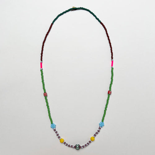 Mixed Beads Strand Necklace (H)