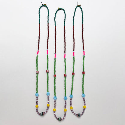 Mixed Beads Strand Necklace (H)