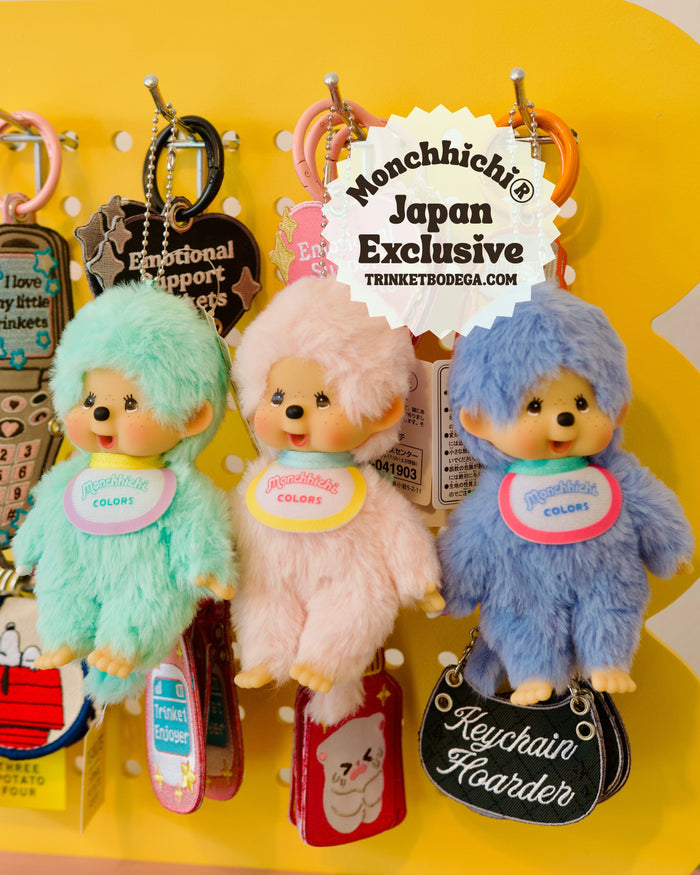 Monchhichi Colors Neon Plush Keychains Japan Exclusive