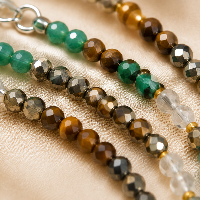 Money Magnet Crystal anklet for Healing, Protection & Grounding – Natural