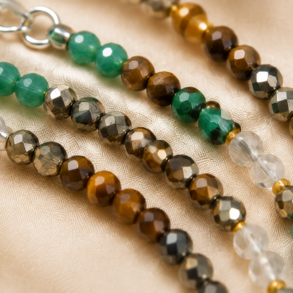 Money Magnet Crystal anklet for Healing, Protection & Grounding – Natural