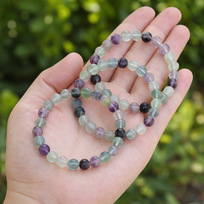 rainbow fluorite bracelet