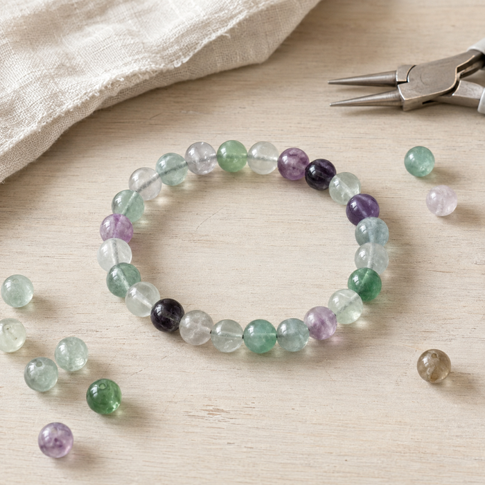 multi fluorite bracelet