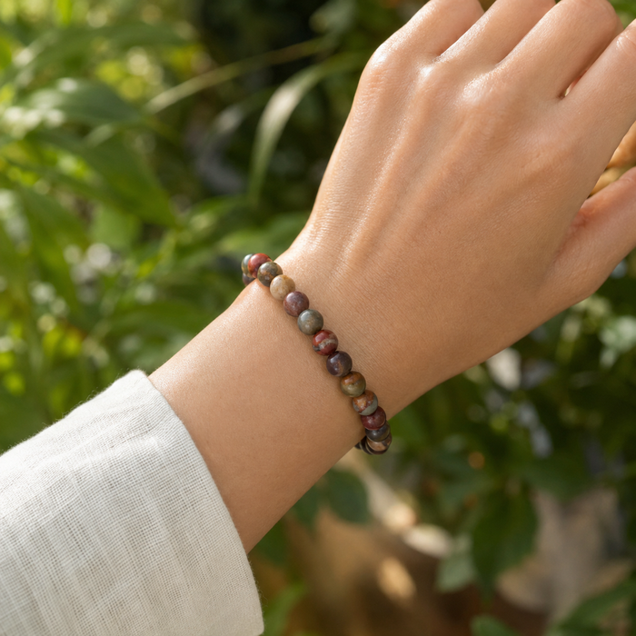 Multi Picasso Jasper Bracelet (Control and Self-Discipline)