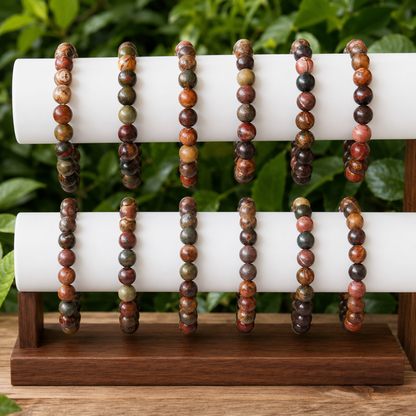 Multi Picasso Jasper Bracelet (Control and Self-Discipline)