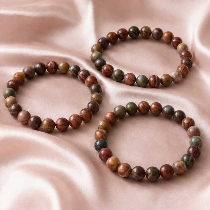 Multi Picasso Jasper Bracelet (Control and Self-Discipline)