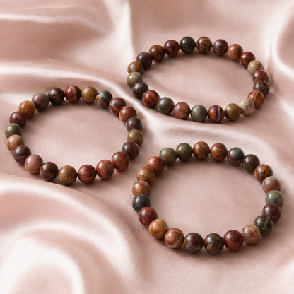 Multi Picasso Jasper Bracelet (Control and Self-Discipline)