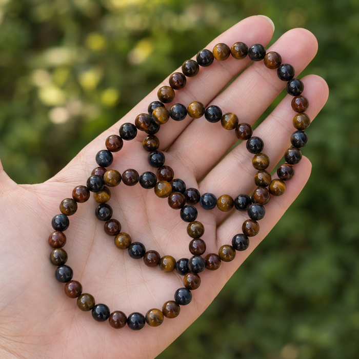 Multi Tiger Eye Bracelet | Tiger Eye Beads Bracelet (Self-Confidence, Spiritual Stability,)