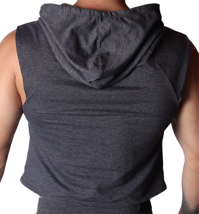 Nafts Gray Hoody T Shirt vista posterior de Gigo Underwear
