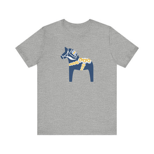 Navy Dala Horse Unisex T-Shirt