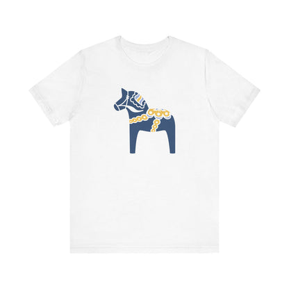 Navy Dala Horse Unisex T-Shirt
