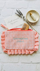 Neceser bordado con volantes +3 colores