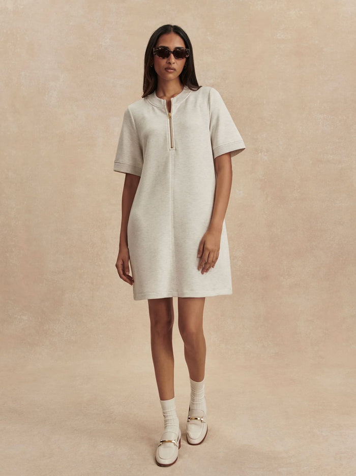 Nori Half Zip Dress-Dresses-Uniquities