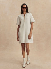 Nori Half Zip Dress-Dresses-Uniquities