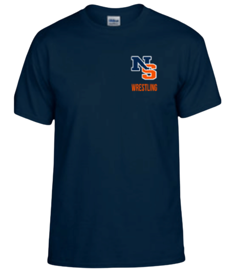 NSHS wrestling team short sleeve cotton tee