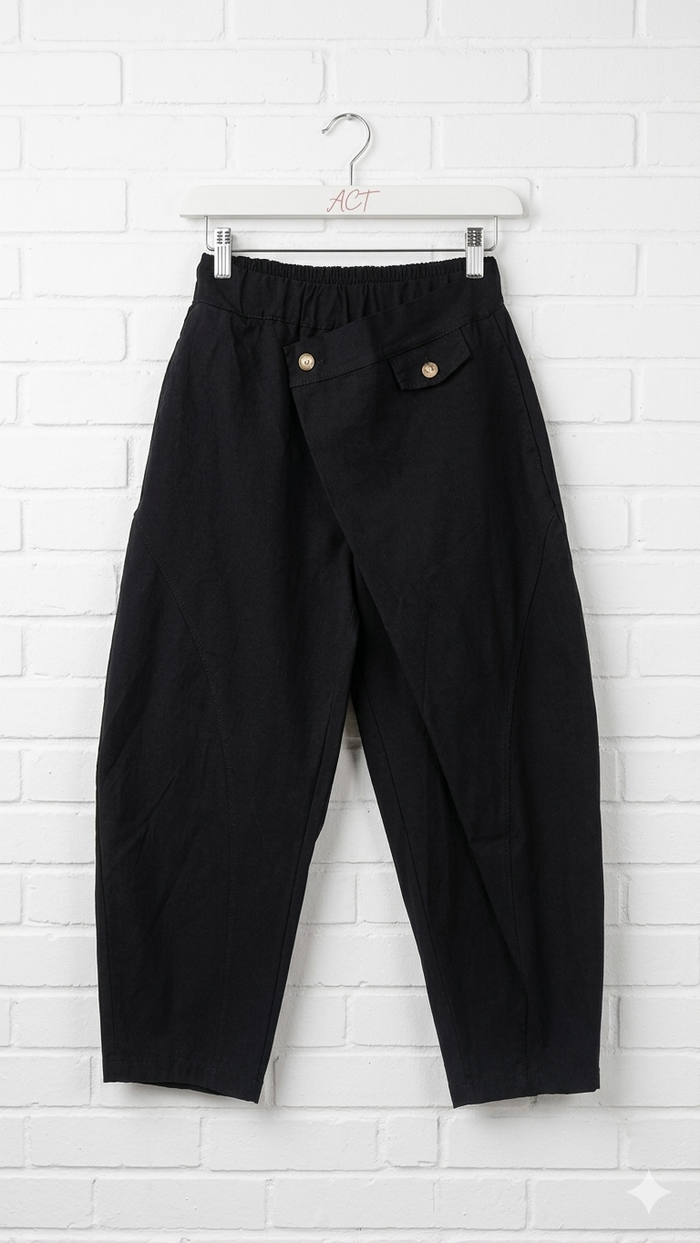 Pantalón asimétrico cruzado +4colores