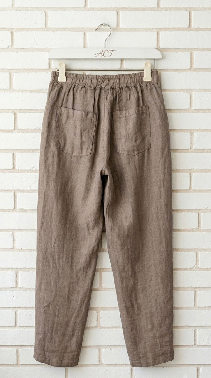 Pantalón cruzado lino
