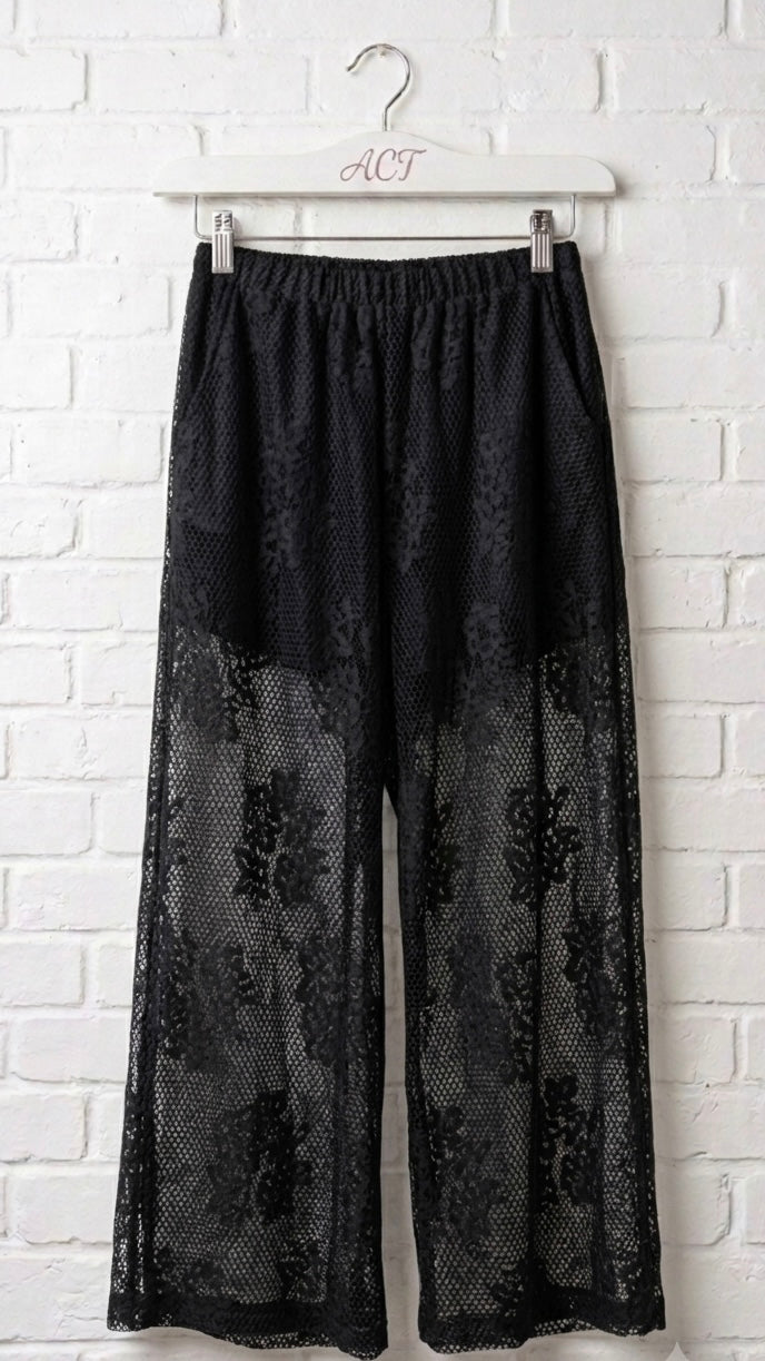 Pantalón encaje floral +2 colores
