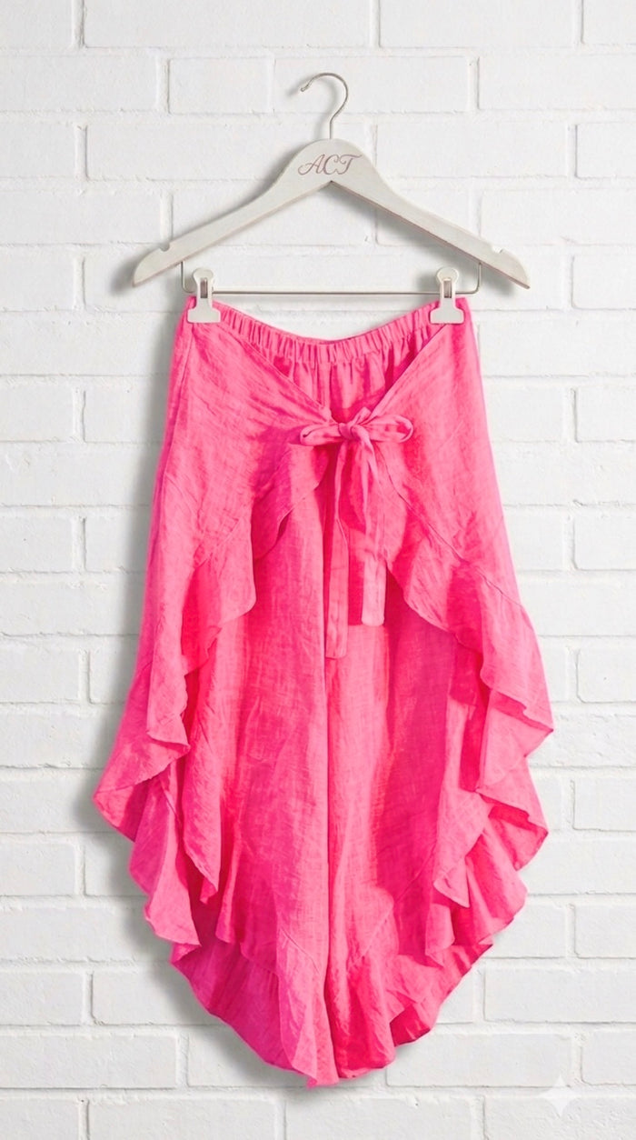 Pantalón pañuelo lino Aurora +13 colores