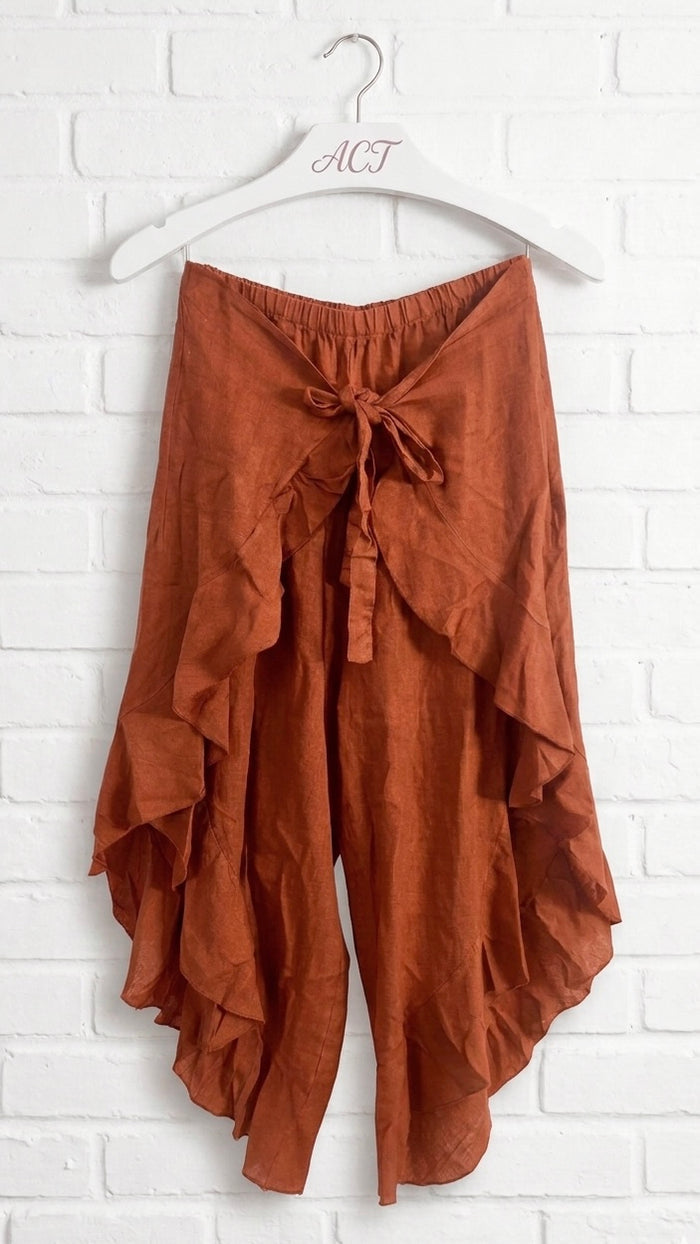 Pantalón pañuelo lino Aurora +13 colores