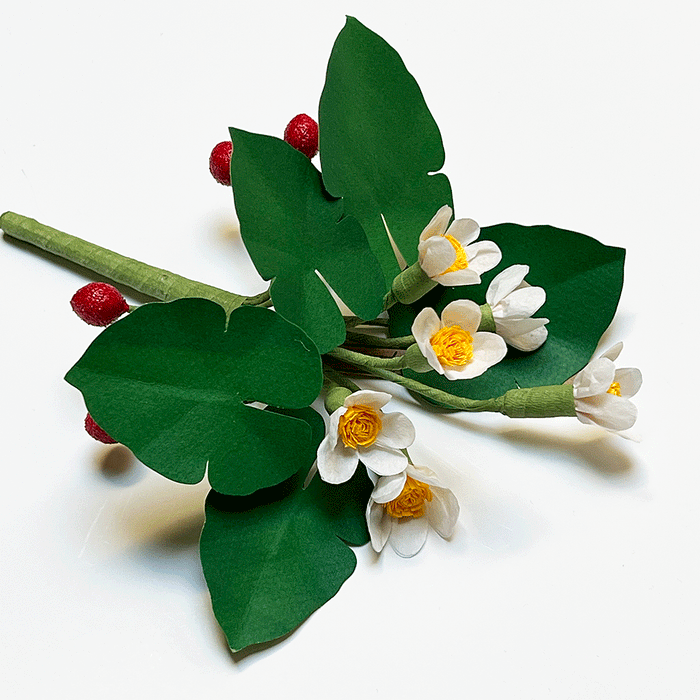 Paper Alpine Strawberry Stem by The Green Vase