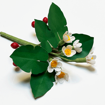 Paper Alpine Strawberry Stem by The Green Vase