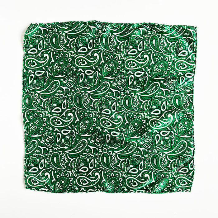 PATCH NYC Green Bandana Silk Neckerchief