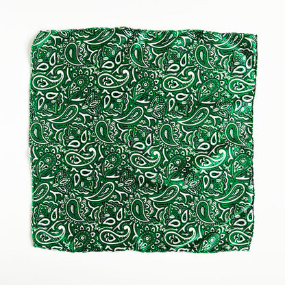 PATCH NYC Green Bandana Silk Neckerchief