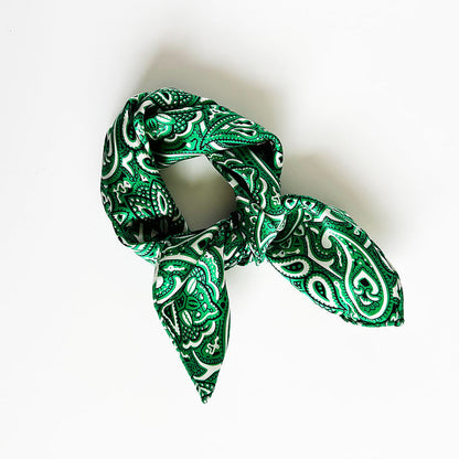 PATCH NYC Green Bandana Silk Neckerchief