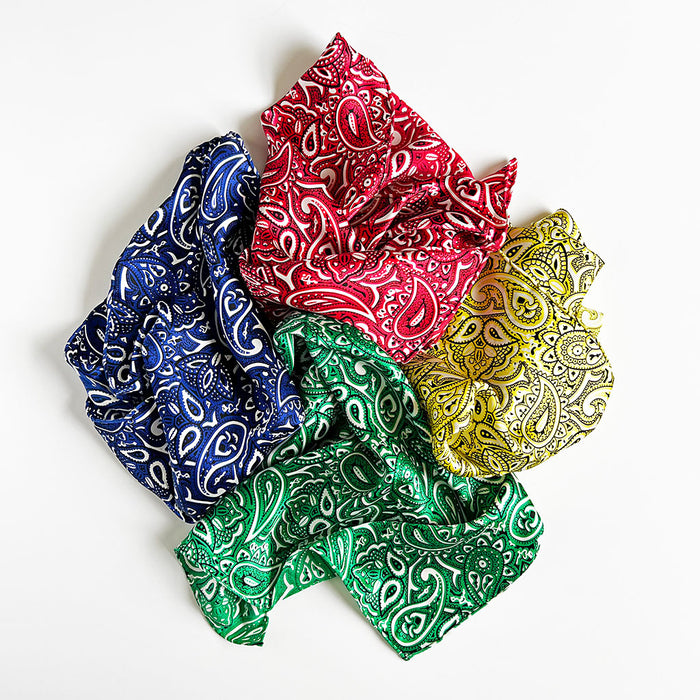 PATCH NYC Green Bandana Silk Neckerchief
