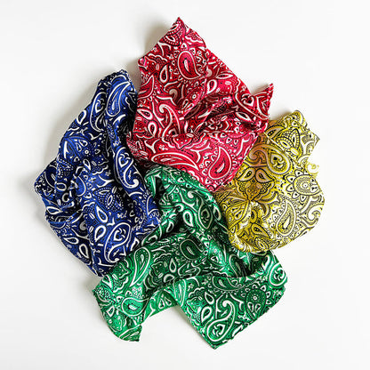 PATCH NYC Green Bandana Silk Neckerchief