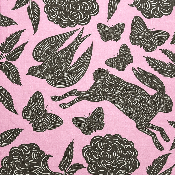 PATCH NYC Hawthorn Garden Peony Linen Tea Towel