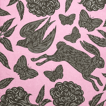 PATCH NYC Hawthorn Garden Peony Linen Tea Towel