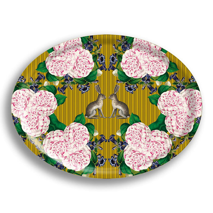 PATCH NYC Two Rabbits Oval Tray