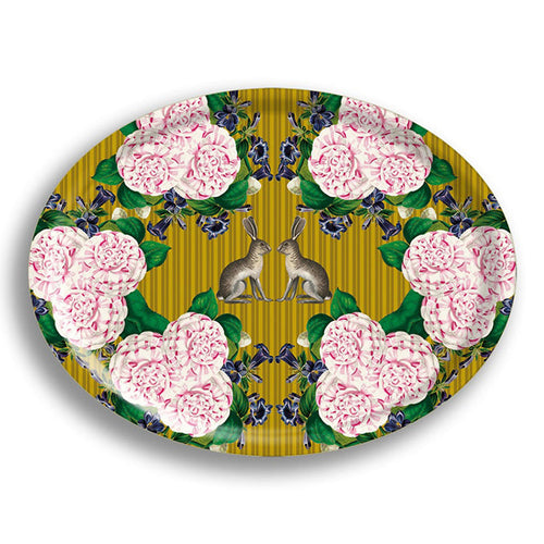 PATCH NYC Two Rabbits Oval Tray