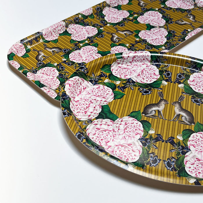 PATCH NYC Two Rabbits Oval Tray